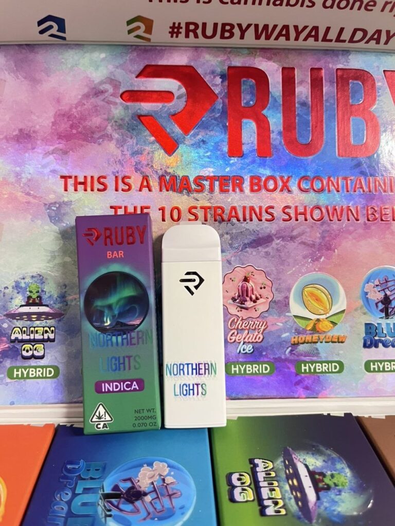 ruby bars 2g disposable