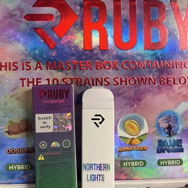 ruby bars 2g disposable