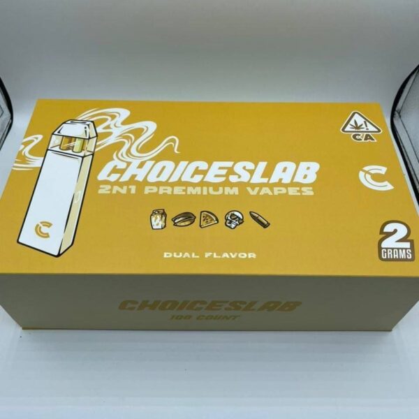 choiceslab 2N1 premium 2g vape dual flavor
