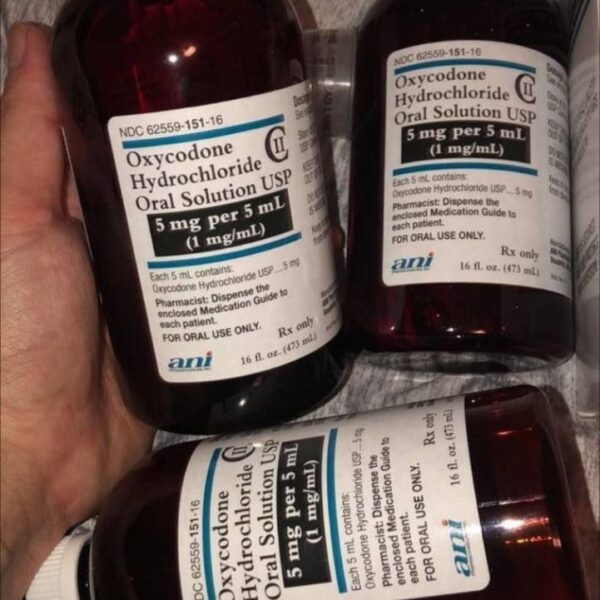 oxycodone hydrochloride oral solution 5mg bottle