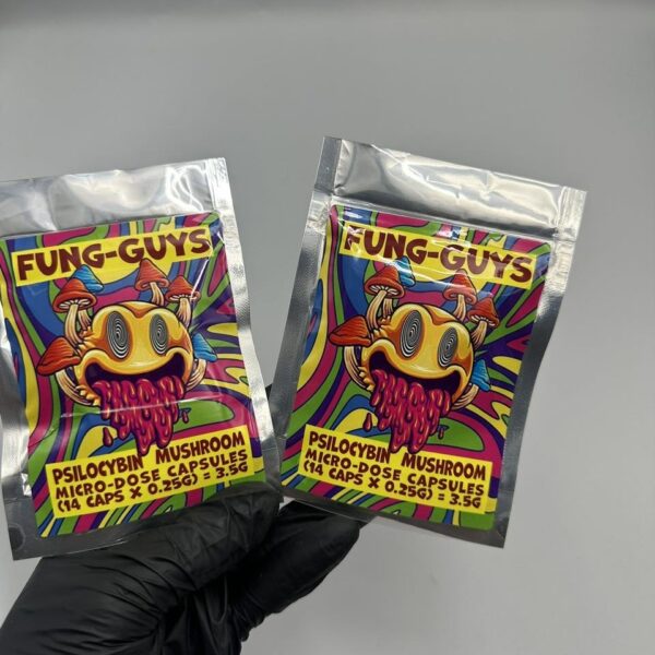 fung guys psilocybin mushroom microdose capsules pills 3.5g